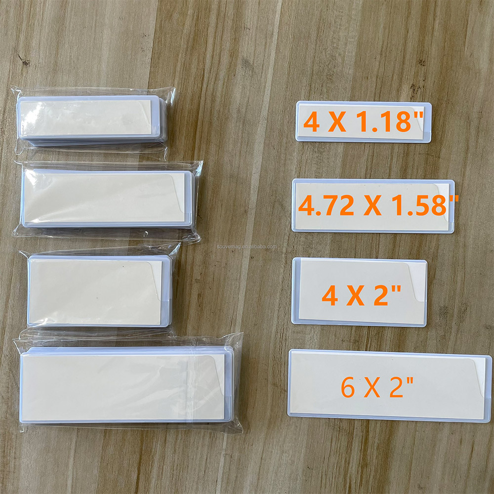 Welded label Clip Sticker for Non Metal Surface Shelf/Bin Label Holders,Easy change paper Label Holder